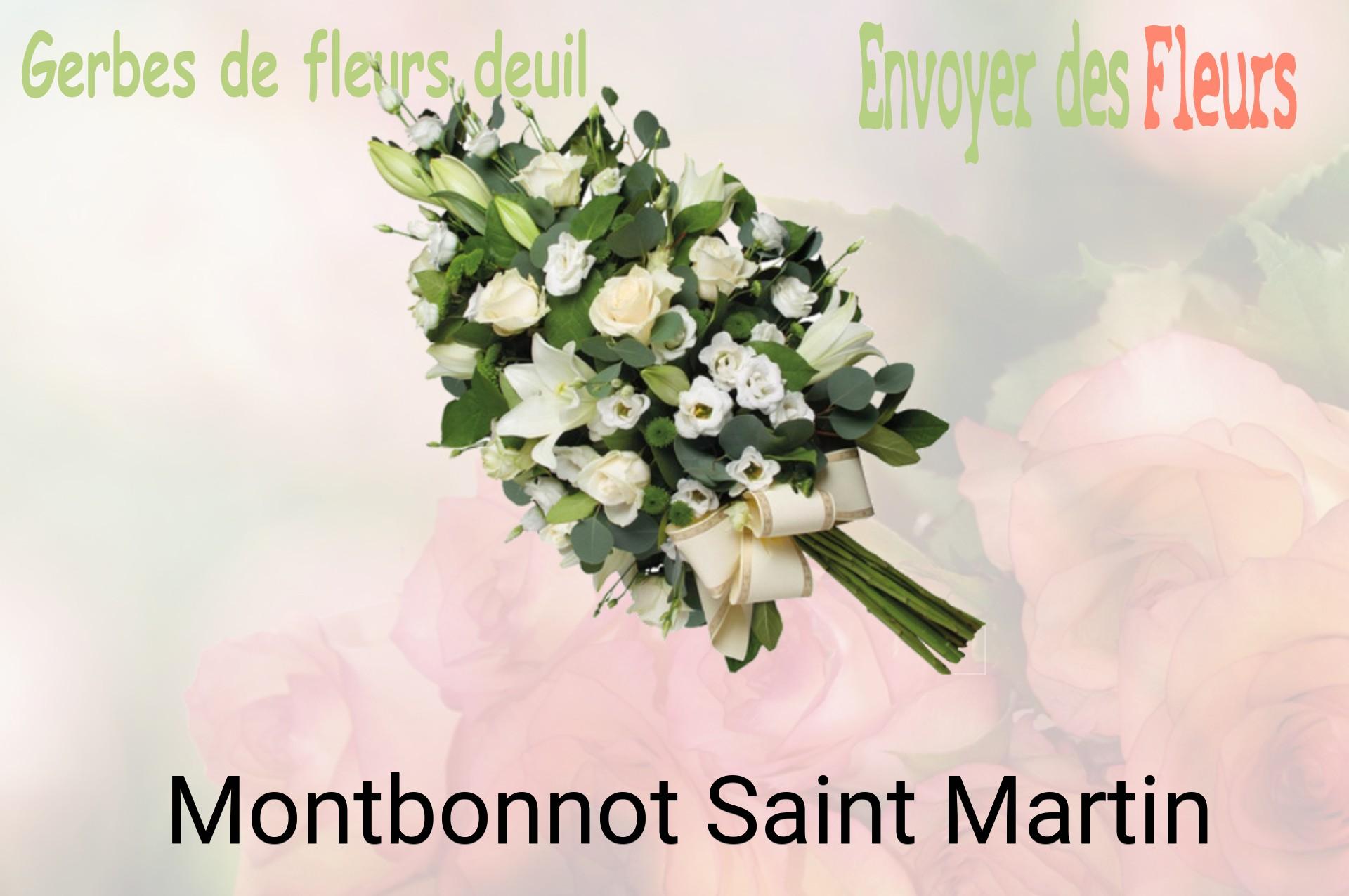 Gerbe de fleurs de deuil livrée à Montbonnot-Saint-Martin